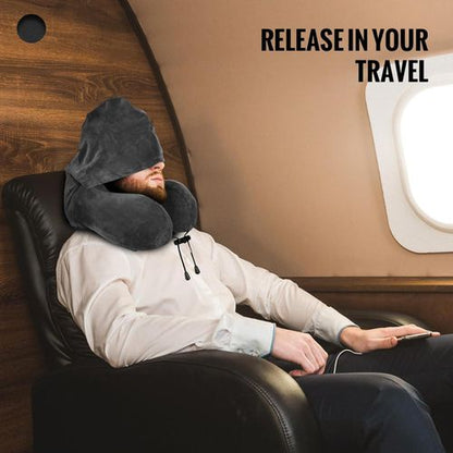 Coussin de voyage à capuche
